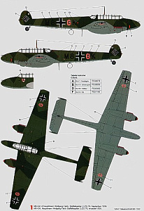 Декаль 1/32 Messerschmitt Bf-110C (3) (Techmod)