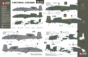 Декаль 1/48 Fairchild A-10A/A-10C Thunderbolt II (Two Bobs)