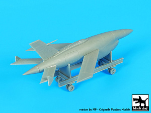 Дополнения из смолы 1/72 AQM-34 Firebee - реактивный разведывательный БПЛА + тележка (Blackdog)
