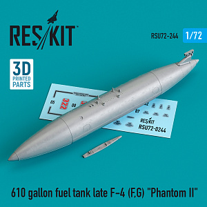 Дополнения из смолы 1/72 610 gallon fuel tank late McDonnell F-4F/F-4G Phantom (ResKit)