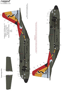 Декаль 1/72 RAF Lockheed C-130J Hercules C.5 Special Schemes Pt2 (1) (Xtradecal)