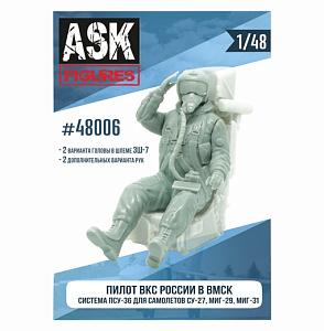 Дополнения из смолы 1/48 Пилот ВКС России в ВМСК (система ПСУ-36, Су-27, Миг-29, МиГ-31) (ASK)