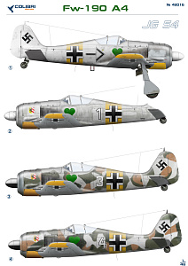 Декаль 1/48 Fw-190 A4 Jg 54 (Colibri Decals)