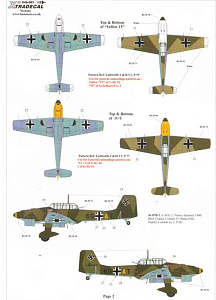 Декаль 1/48 Battle of Britain Luftwaffe (8) (Xtradecal)