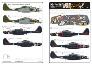 Декаль 1/72 Northrop P-61A/P-61B 'Black Widow' (7) (Kits-World)