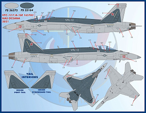 Декаль 1/48 Air Wing All-Stars Super Hornets Part IV (Furball Aero-Design)