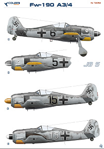 Декаль 1/72 Fw-190 A3 Jg 5 (Colibri Decals)