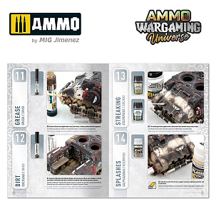 Набор для создания эффектов AMMO WARGAMING UNIVERSE 06 -Weathering Combat Vehicles (Ammo Mig)