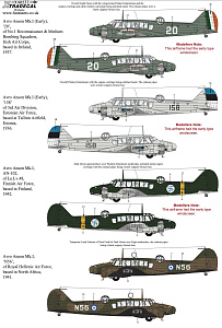 Декаль 1/48 Avro Anson Mk.I Part 3 (6) (Xtradecal)