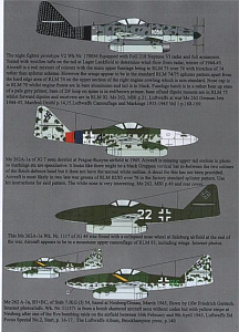 Декаль 1/72 Messerschmitt Me-262A/Me-262B Collection (8) (Aims)