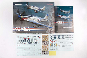 Сборная модель 1/48 North-American F-51D and RF-51D Mustang KOREA DUAL COMBO (Eduard kits)