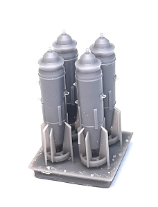 Дополнения из смолы 1/72 Бомбы ФАБ-250M54 (4шт) (Mazhor Models)