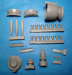 Дополнения из смолы 1/48 Reggiane Re.2002 Corrected Cowl, Engine and Propeller (ITA/TAM) (Vector)